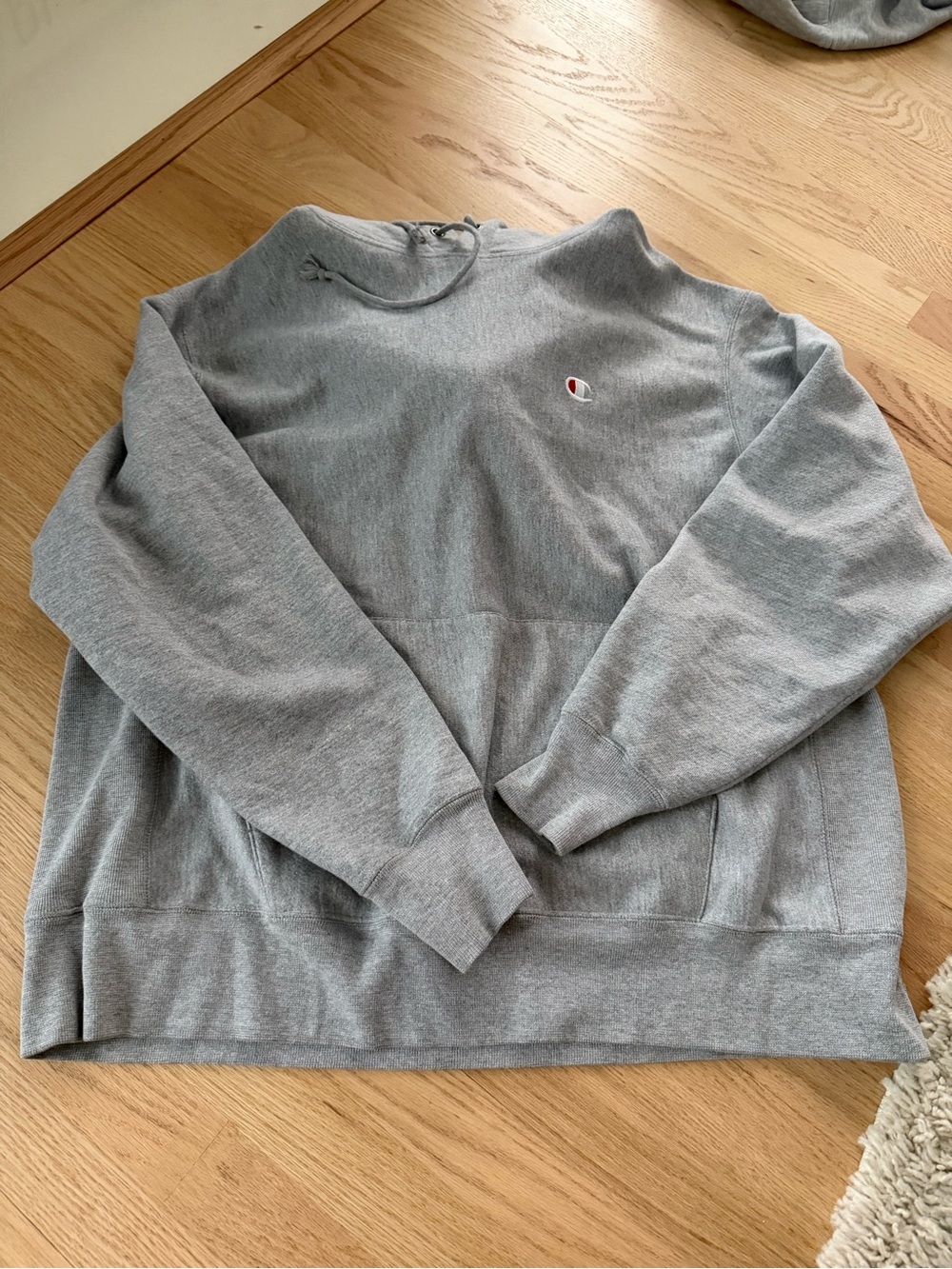 Champion GrayHoodie Sweatshirt - X-Large